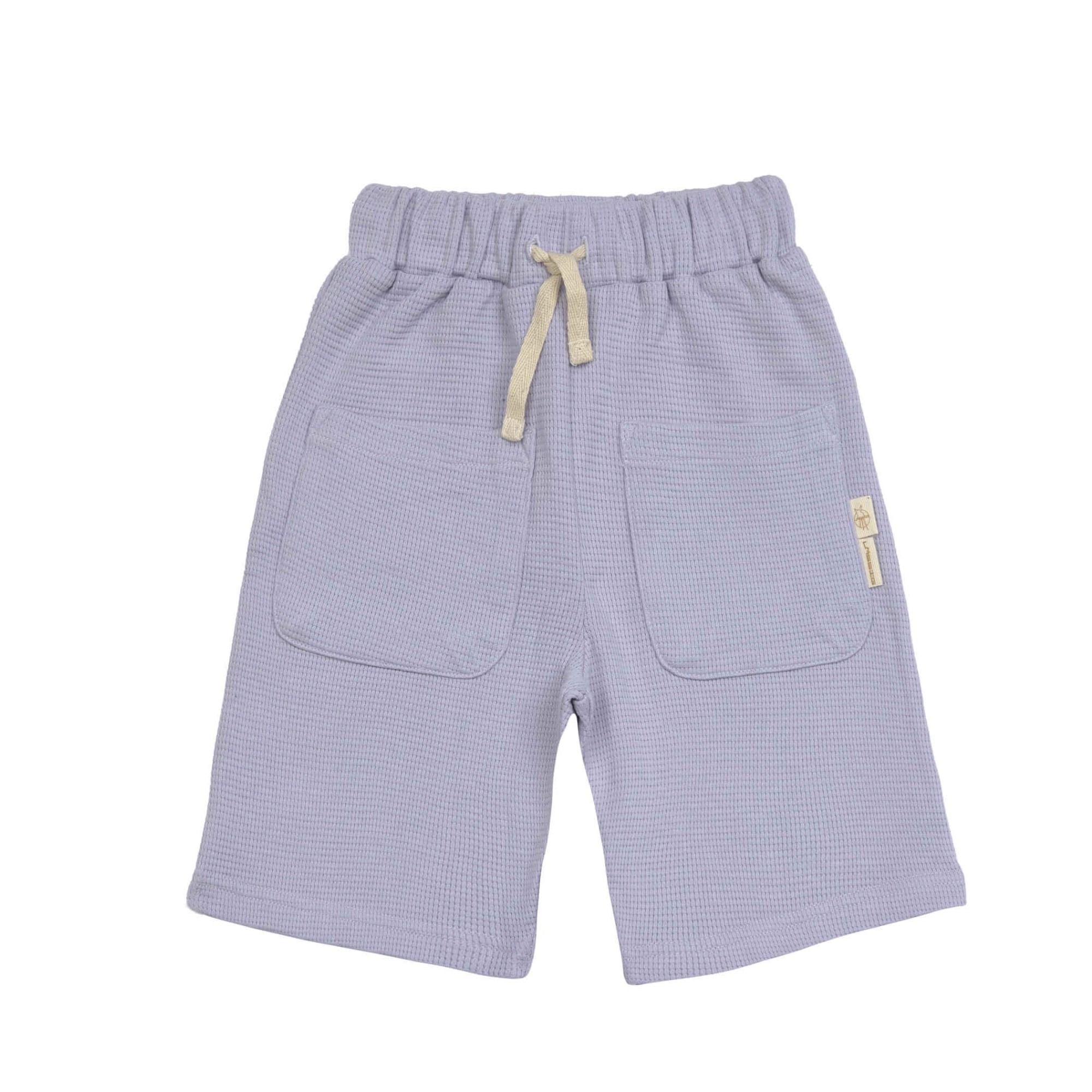 Kinder Shorts in Waffelstruktur Little Gang aus Bio-Baumwolle