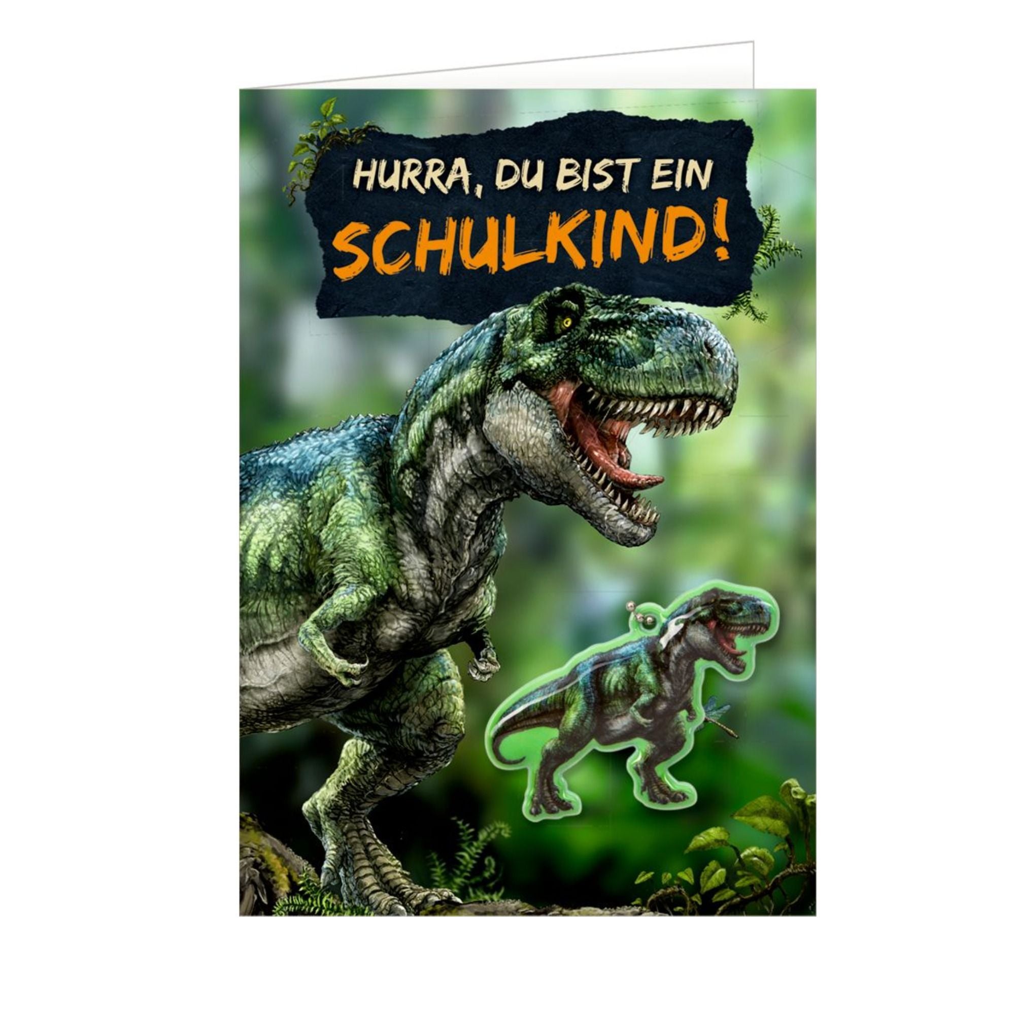 Grußkarte mit Anhänger - Schulanfang