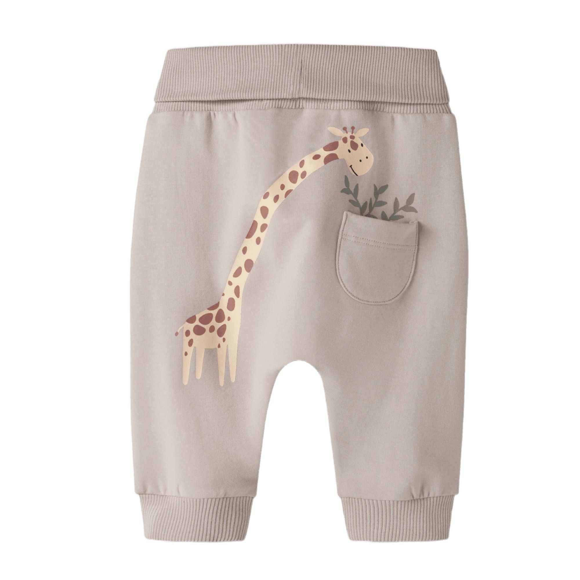 Baby Sweathose mit Druck auf der Rückseite aus Bio-Baumwolle