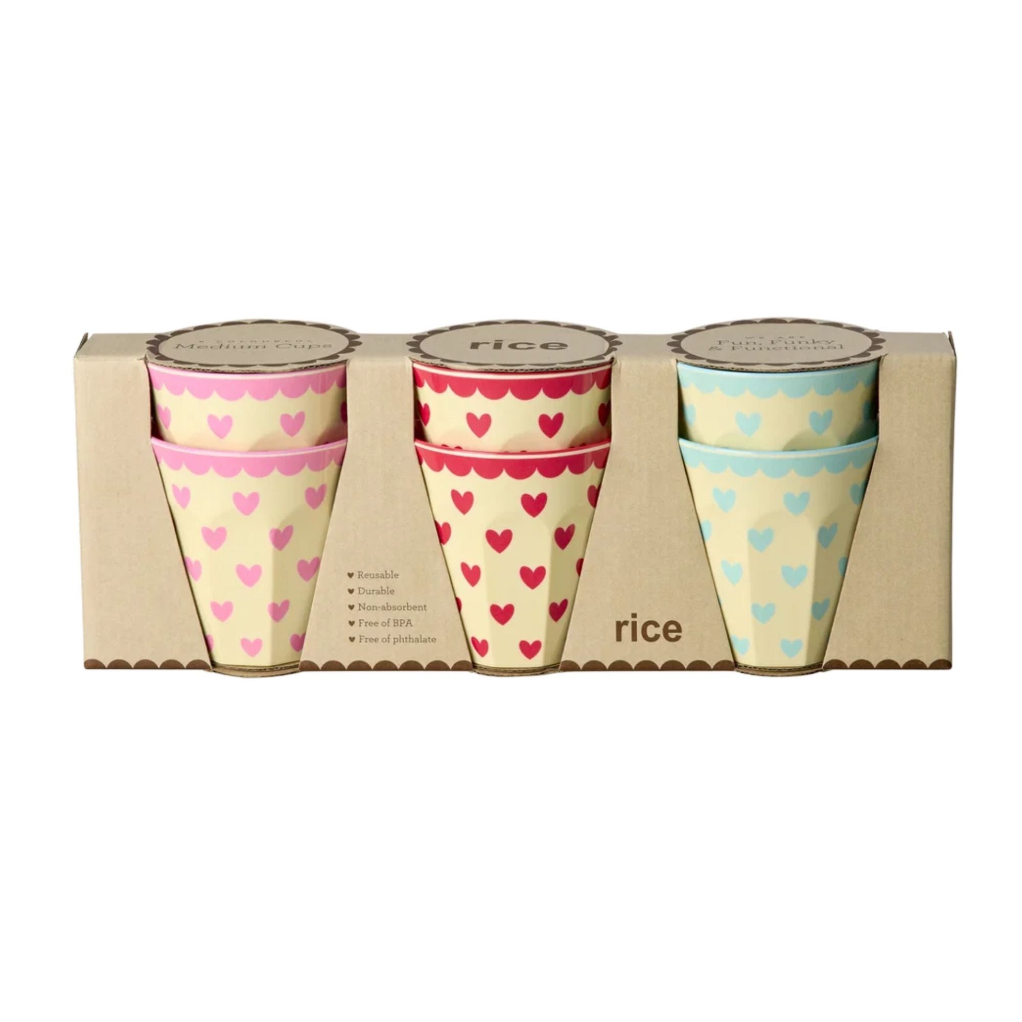 Melamine Cup - Medium- 6er Pack