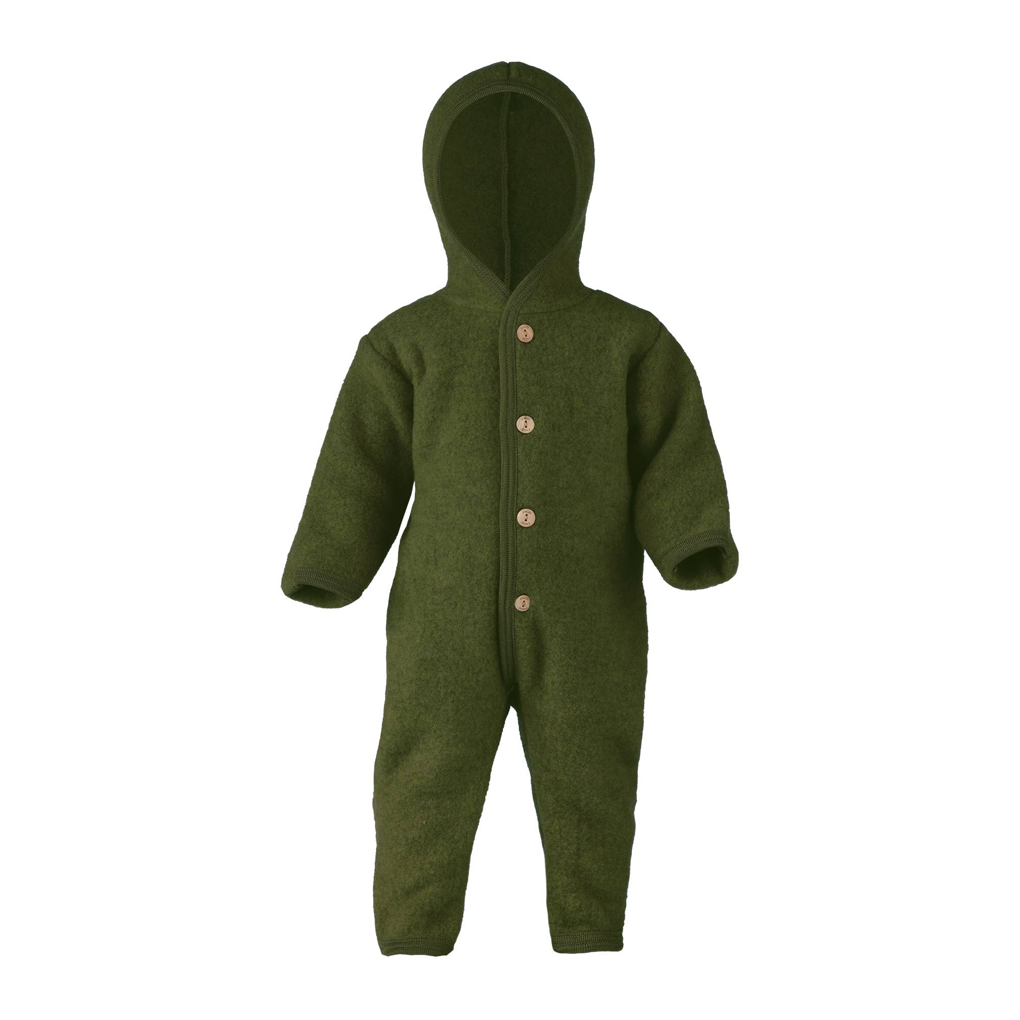 Baby-Overall mit Kapuze aus 100% Schurwolle