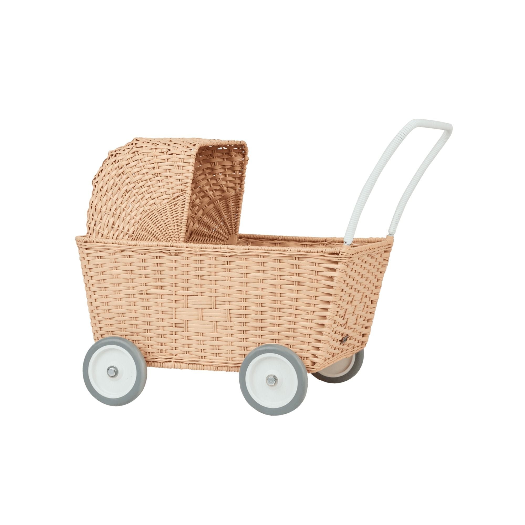 Rattan Strolley Puppenwagen