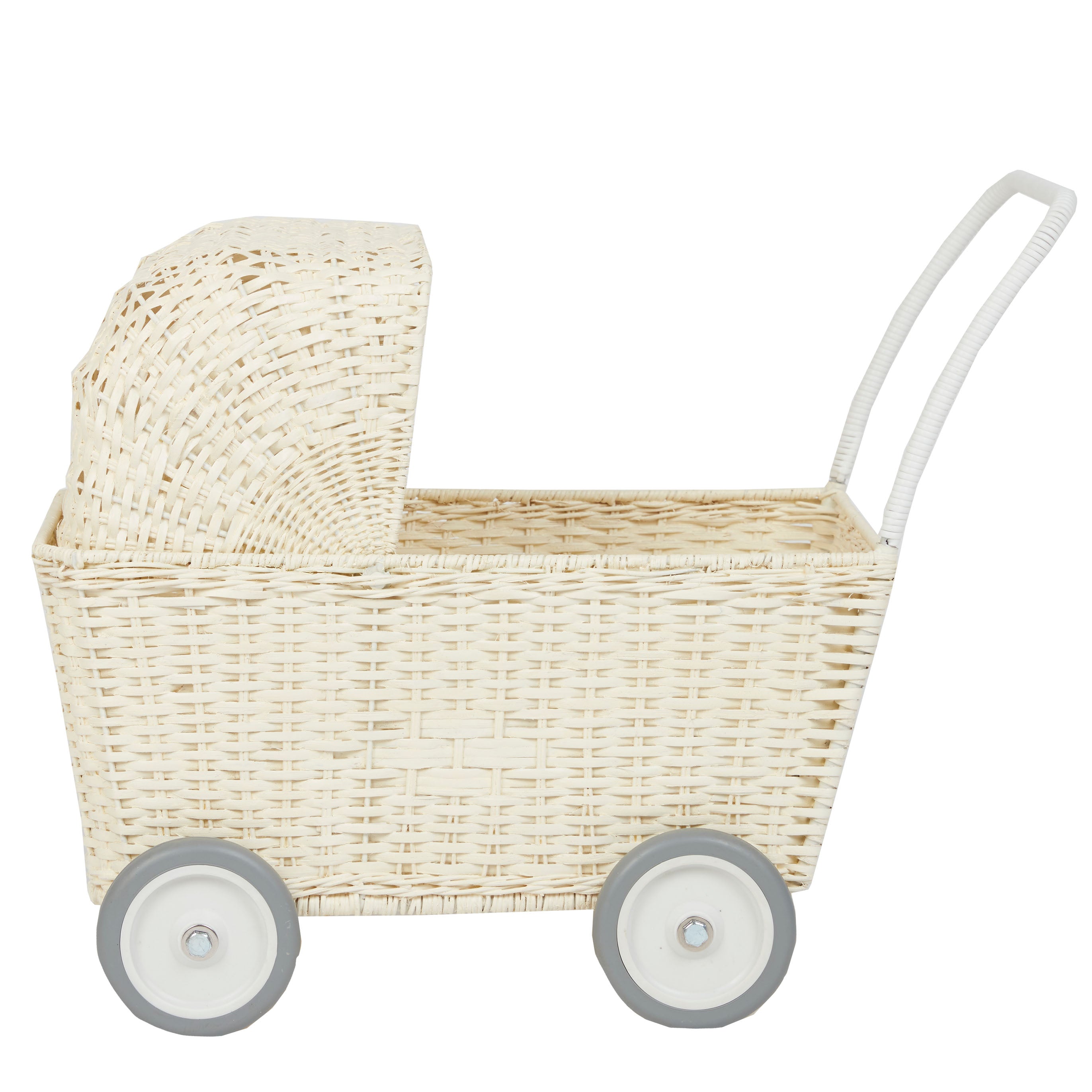 Rattan Strolley Puppenwagen