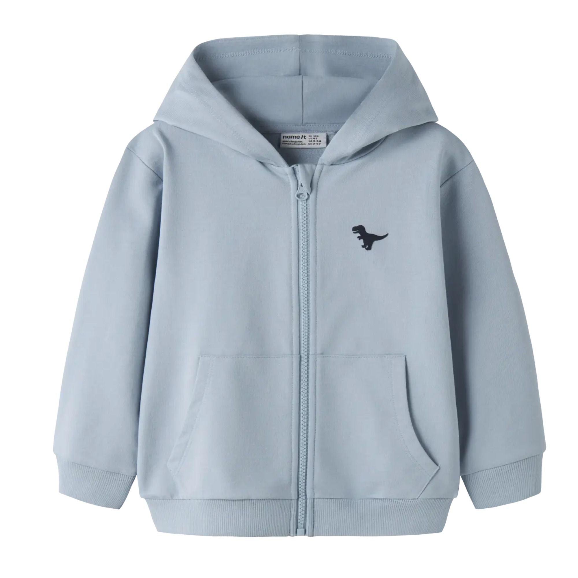 Kinder-Sweatjacke mit Kapuze Dino aus Baumwolle