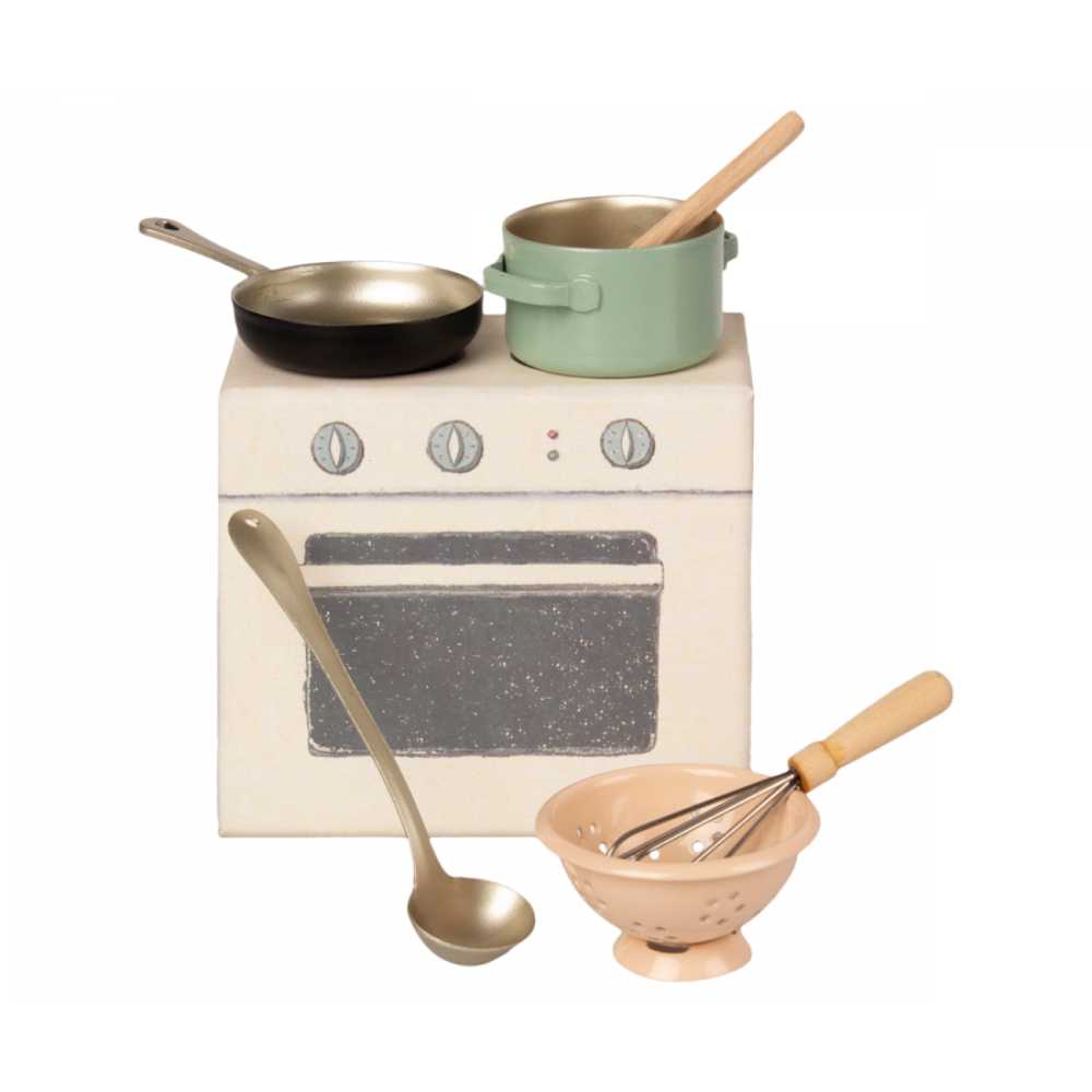 Miniature Kochset 6 teilig von Maileg kaufen - Spielzeug, Geschenke, Babykleidung & mehr