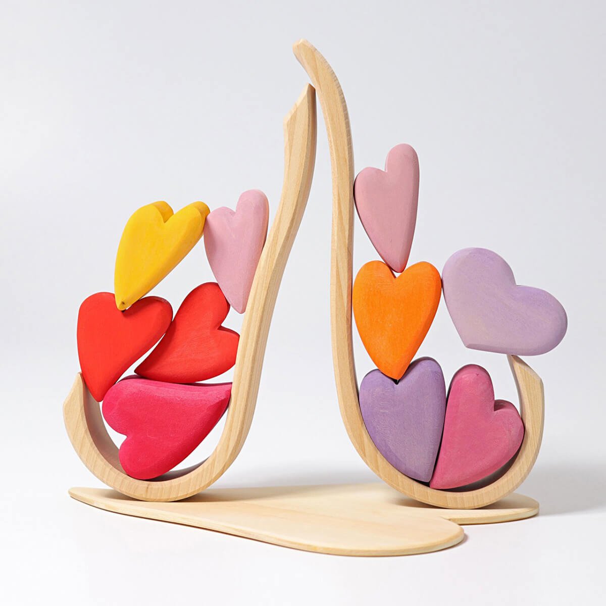 Regenbogen Herzen aus 100% FSC Holz von Grimm´s kaufen - Spielzeug, Geschenke, Babykleidung & mehr