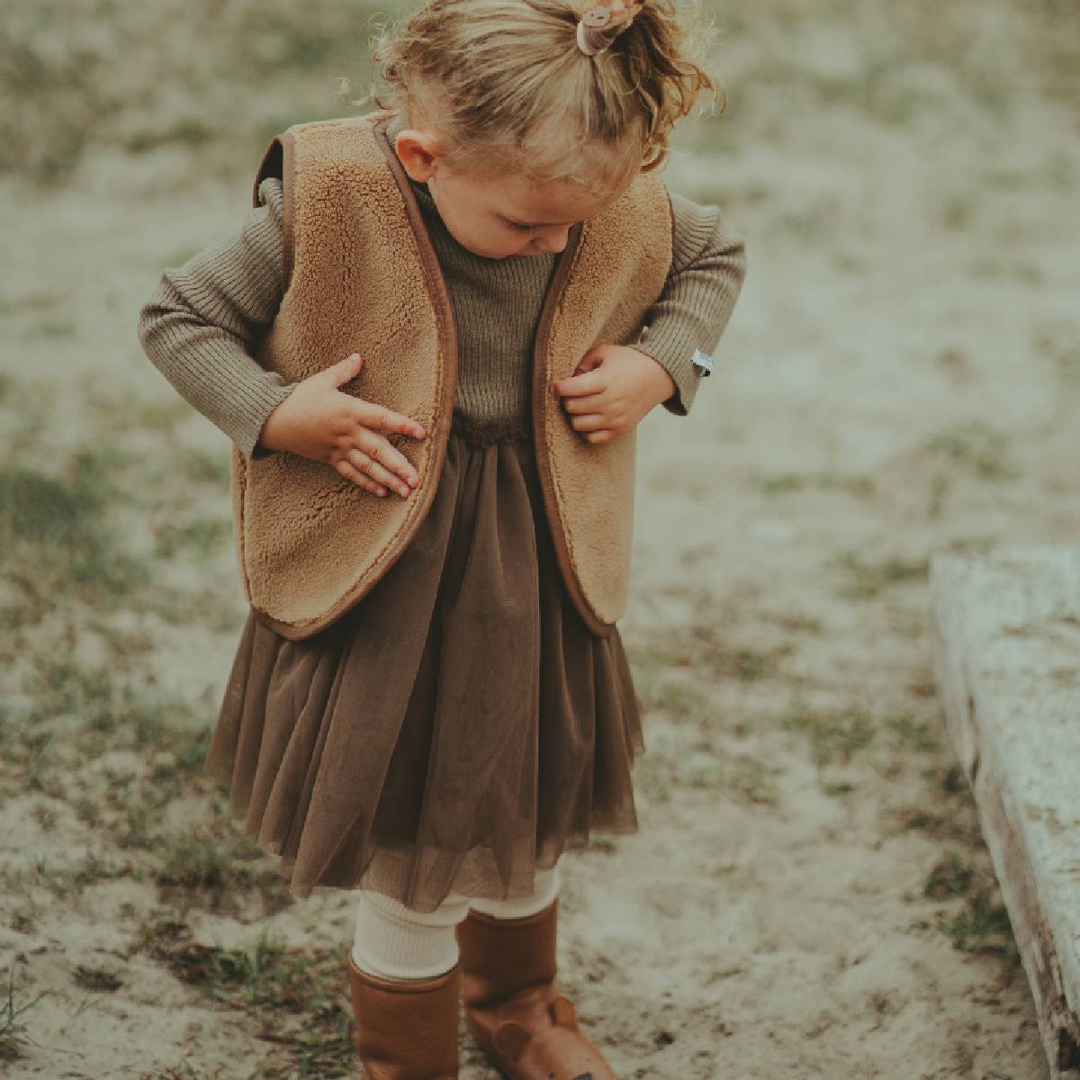 Lotus Dress Strickkleid mit Tüll - Rock von Donsje kaufen - Kleidung, Babykleidung & mehr