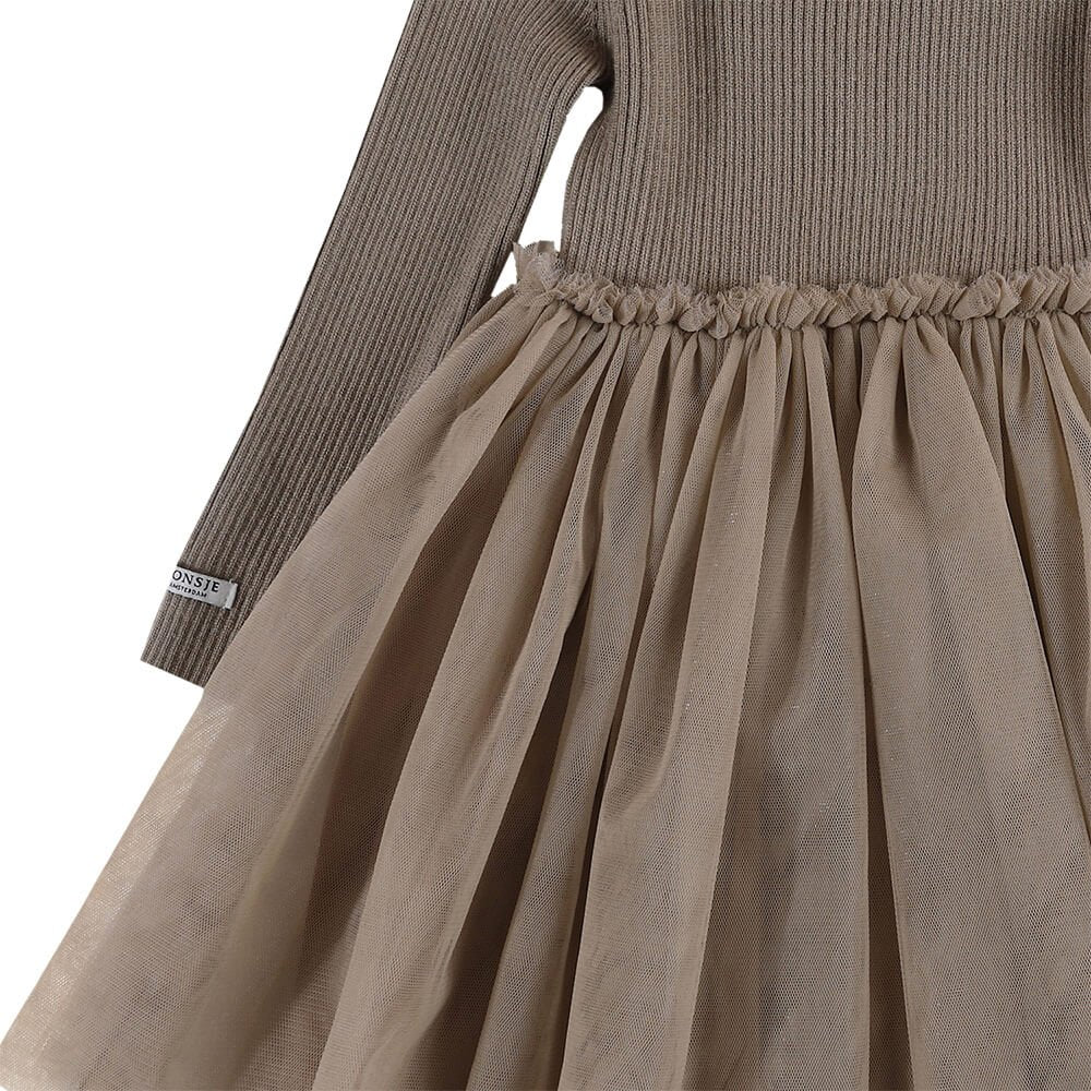 Lotus Dress Strickkleid mit Tüll - Rock von Donsje kaufen - Kleidung, Babykleidung & mehr