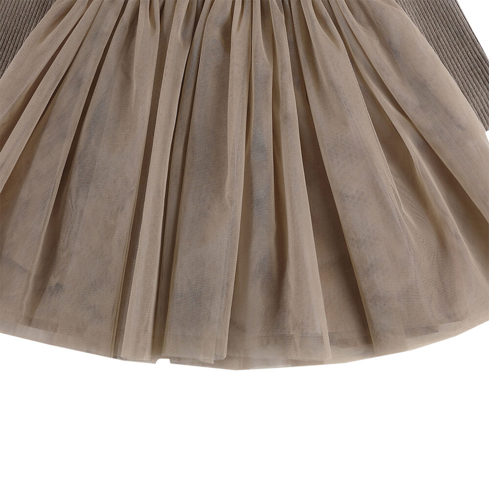 Lotus Dress Strickkleid mit Tüll - Rock von Donsje kaufen - Kleidung, Babykleidung & mehr