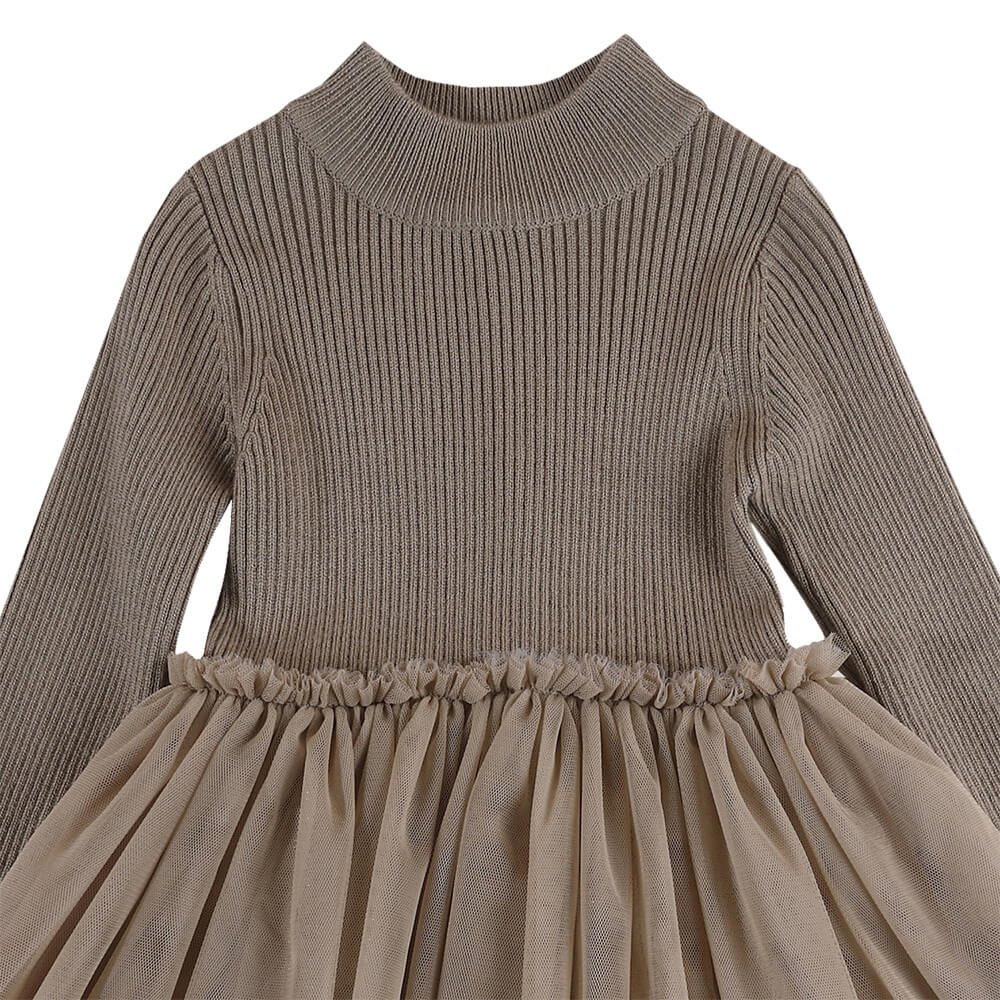 Lotus Dress Strickkleid mit Tüll - Rock von Donsje kaufen - Kleidung, Babykleidung & mehr
