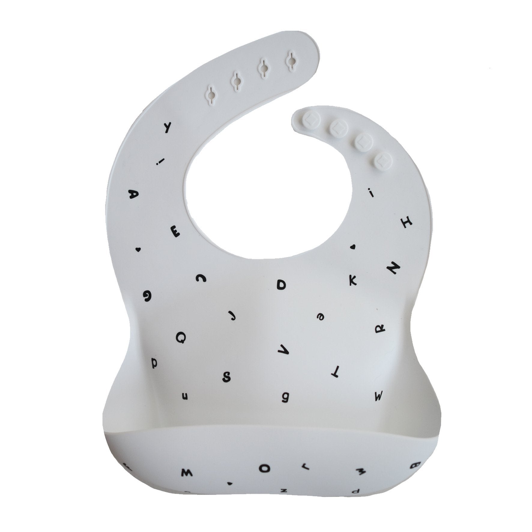 Mushie Silikon Lätzchen „White Letters” von mushie kaufen - Essen &amp; Trinken, Babykleidung &amp; mehr
