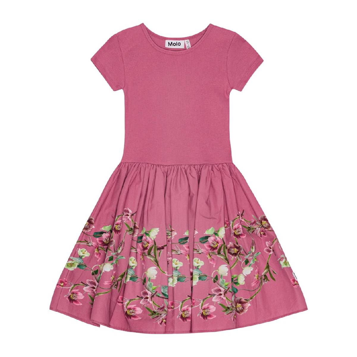 Kleid Kurzarm aus 100% Bio Baumwolle  Modell: Cissa