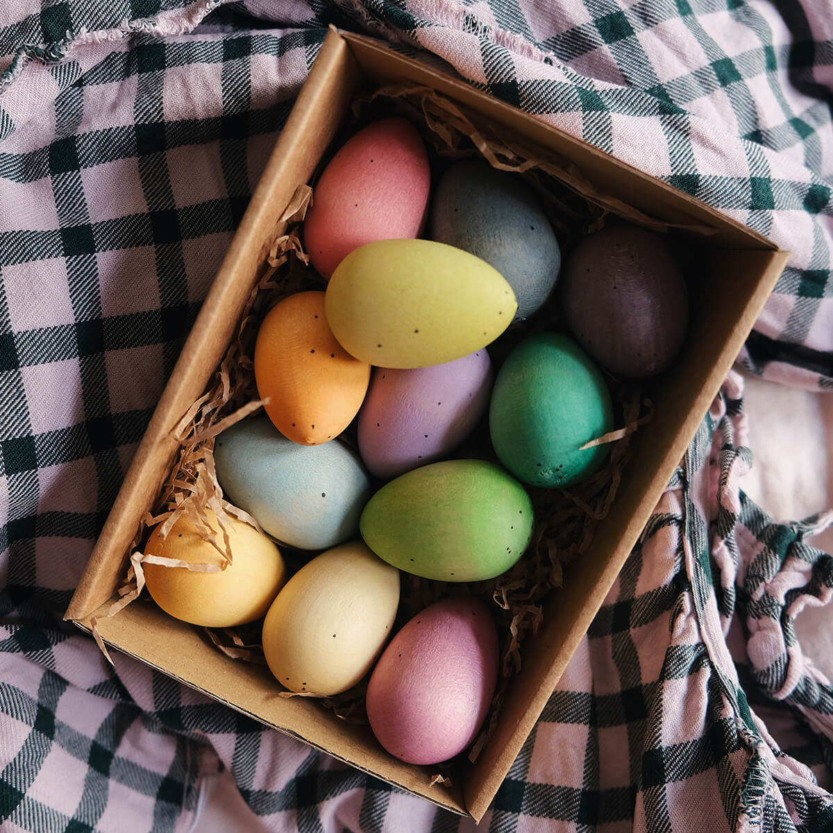Happy Eggs - Holzeier aus PEFC Holz von Grapat kaufen - Spielzeug, Kinderzimmer, Babykleidung & mehr